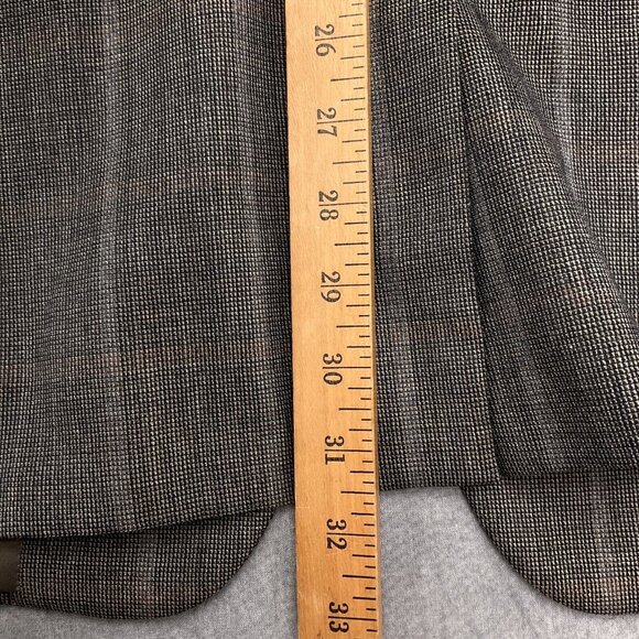 Hickey Freeman Blazer Men‎ 43 Brown Rust Windowpane Plaid Bespoke Union USA VTG - Picture 8 of 15